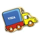 Набор магнитов деревянных Viga Toys Транспорт (автомобили, самолет, мотоцикл) 20 шт. - изображение 5