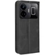 Чехол-книжка Deexe Retro Style для Realme GT3 / Neo 5 - Black - изображение 5