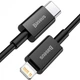 Кабель Baseus Superior Series Fast Charging Data Cable Type-C to Lightning PD 20W 2m Black (CATLYS-C01) - изображение 2