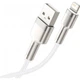 Кабель Baseus Cafule Metal Lightning 2.4A 1m White (CALJK-A02) - изображение 4