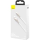 Кабель Baseus Cafule Metal Lightning 2.4A 1m White (CALJK-A02) - изображение 9