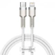 Кабель Baseus Cafule Metal Type-C to Lightning PD 20W (1m) White (CATLJK-A02) - изображение 1