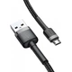 Кабель Baseus Cafule Cable USB For Micro 2.4A 0.5M Black (CAMKLF-AG1) - изображение 2