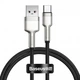 Кабель Baseus Cafule Metal DataType-C 66W 1m Black (CAKF000101) - изображение 1