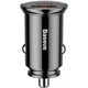 Автомобильное зарядное устройство Baseus Circular Plastic А+С 30W Black (CCALL-YS01) - изображение 1