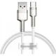 Кабель Baseus Cafule Metal DataType-C 66W 1m White (CAKF000102) - изображение 1