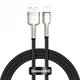 Кабель Baseus Cafule Metal Lightning 2.4A (0,25m) Black (CALJK-01) - изображение 1