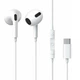 Наушники Baseus Encok Type-C lateral in-ear Wired Earphone C17 White (NGCR010002) - изображение 1