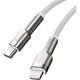 Кабель Baseus Cafule Metal Type-C to Lightning PD 20W (2m) White (CATLJK-B02) - изображение 3