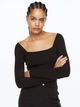 Боди-блуза женская H&M 1123802 L Черная (2000001400678) - изображение 1