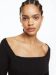 Боди-блуза женская H&M 1123802 L Черная (2000001400678) - изображение 4