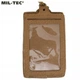 Чохол для ID-бейджа Sturm Mil-Tec ID Card Case Coyote 13,5x9x0,5 cm (15847119) - изображение 3