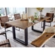 Дизайнерский Письменный компьютерный стол Loft Design 200x60x75h Черный/Дерево ATL237 - изображение 4
