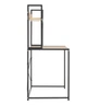 Дизайнерский Письменный компьютерный стол с полками Loft Design 120x60x150h Черный/Дерево ATL629 - изображение 5