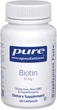 Біотин, Biotin, Pure Encapsulations, 8 мг, 120 капсул (PE-00680) - зображення 1