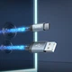Кабель Hoco U112 USB to Type-C 3A 1m серый - изображение 4
