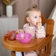 Мисочка Baboo Safari з ручками з 6 місяців Рожева (9-030) - зображення 3