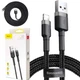 Кабель заряджання Baseus 3m для Apple Lightning to USB для IOS пристроїв iPhone iPad Black+Gray - зображення 1