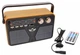 Радіоприймач ретро Retro Kemai MD-507BT Pro з пультом на акумуляторі 18650 2 шт з флешкою USB з блютуз Bluetooth Black/Чорний 6W - зображення 4