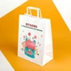 Пакет подарунковий вчителю eko-kraft 260*150*350 мм 5 шт/уп Пакетик з ручками для подарунка 1 вересня учням школярам "З поверненням до школи" - зображення 2
