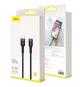 Кабель Baseus Cafule Type-C to Lightning PD 18W 1 м CATLKLF-G1 Black-Grey - зображення 5