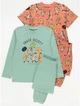 Пижама (кофта+футболка+штаны) Mint Green Snack Society 4шт George 134-140см (400092849) - изображение 1