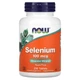 Селен (Selenium), Now Foods, без дрожжей, 100 мкг, 250 таблеток, (NOW-01482) - изображение 1