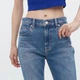 Женские расклешенные джинсы Uniqlo 1159787281 (Синий, 24) - зображення 3