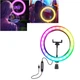 Цветная кольцевая лампа MJJ-30 USB LED RGB для селфи + держатель - изображение 3