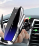 Універсальний тримач для телефону з бездротовою зарядкою UNVRSL Smart Sensor Holder S7 сріблястий (YС1138) - зображення 3