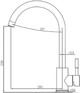Кухонный смеситель Fabiano SKF 850 ST Espresso 8232.401.0911 - изображение 2