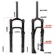 Повітряна вилка для фетбайка Himalo 20х4.0" Disc 1-1/8" 130mm Чорна - зображення 5