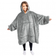 Плед-толстовка с капюшоном Huggle Hoodie-3 серый one size - изображение 1