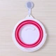 Складное силиконовое ведро Collapsible Bucket на 5л с ручкой, Розовый - изображение 7