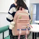 Рюкзак 4 в 1 школьный для девочки розовый CLBDBAG (набор: рюкзак, шоппер, пенал, сумочка) - изображение 3