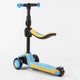 Дитячий самокат триколісний Best Scooter 2в1 чорно-блакитний колір - зображення 2
