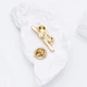 Брошь-значок унисекс BROCHE бижутерия Медицина Детская хирургия золотистая BRGV113210 - изображение 2