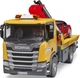 Набор игрушечный Bruder Эвакуатор Scania Super 560R с краном-манипулятором и автомобиль Roadster Bruder (03552) (391682931) - изображение 8