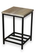 Табурет в стилі лофт Міраміс із сидінням мдф дуб-сонома Наша Кування - зображення 1