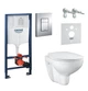 Комплект інсталяційної системи з підвісним унітазом Grohe Bau Ceramic (39586000) - зображення 1