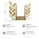 Упори для книг Glozis Dots Bronze G-057 30 х 20 см - зображення 6
