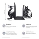 Упоры для книг Glozis Dragon G-048 30 х 20 см - изображение 6