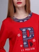 Домашній одяг U. S. Polo Assn - Піжама жіноча (довгий рукав) 15521 червона, L - зображення 2