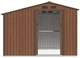 Садовий сарай із навісом для інструментів MADISON 9x6 Walnut 278x191 cm 003999 - зображення 5