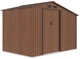 Садовий сарай із навісом для інструментів MADISON 9x6 Walnut 278x191 cm 003999 - зображення 6