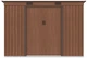 Садовий будинок сарай із навісом для інструментів OREGON 9x8 Walnut 261x241 cm 004046 - зображення 5