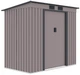 Садовий будинок сарай із навісом для інструментів OREGON 7x4 Warm Grey 201x121 cm 004031 - зображення 1