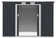 Садовий будинок сарай із навісом для інструментів OREGON 9x6 Cold Grey 261x171 cm 004038 - зображення 5