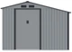 Садовий сарай із навісом для інструментів MADISON 9x6 Light Grey 278x191 cm 003998 - зображення 7
