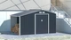 Садовий сарай із навісом для інструментів MADISON 11x8 Cold Grey 342x255 см 003994 - зображення 3